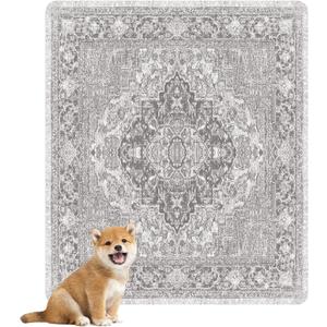 nunubaby Washable Pee Pads for Dogs, Stylish, Non-Slip and Leak-Proof Pee Pads. Reusable Potty Pads for Dogs for Crates and Floors.(Brown/Geo, 31" x36" ) (31x36 Inch (Pack of 2)