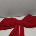 Extra Large Christmas Front Door Bow Decorations 27 x 78 Inch Giant Velvet Christmas Tree Topper Bow with Long Streamers Wreath Wall Decor for Home Xmas Room Holiday Porch(Burgundy)