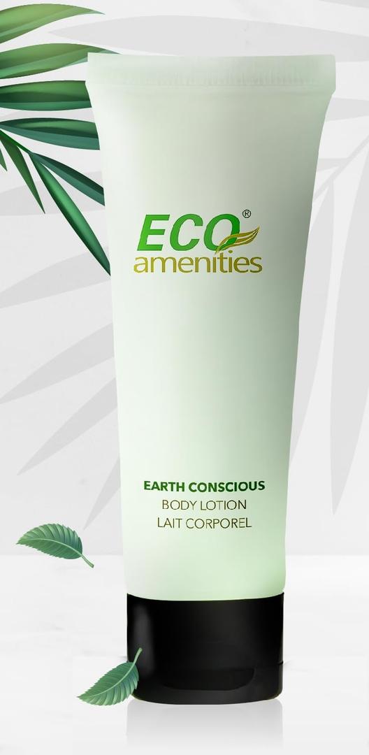 ECO AMENITIES Transparent Tube Flip Cap Individually Wrapped 30ml Body Lotion, 36 Tubes per Case by ECO Amenities