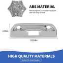 RAZPOY Tailgate Handle Cover Trim Compatible with Chevy Silverado & GMC-Sierra 2019-2024, Chrome