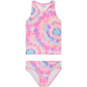 Lands' End girls Upf 50+ Swim Bikini Bottom and Racerback Tankini Set Tankini Set, XL