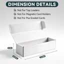 Trading Card Storage Box 10-Pack, 1000 Count Heavy Duty Corrugated Cardboard Box - Bulk Organizer for TCG, MTG,Sports & Collectible Cards, 12.8 INCH Horizontal