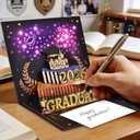 Leopong 2026 Graduation Pop Up Card with Lights & Music for Graduates