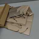 Ethhqu 12 Pack Small Gift Bags with Handles Include Tissue Papers & Cards, 9x7x3.15'' Thank You Gift Bags for Bridesmaids, Birthday, Baby Shower, Wedding, Anniversary (Champagne)