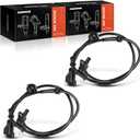 A-Premium ABS Wheel Speed Sensor Compatible with Dodge Models - Ram 1500 2002 2003 2004 2005, Pickup - Front Driver and Passenger Side, (2-PC Set), Replace# 5083204AA, 5083204AB