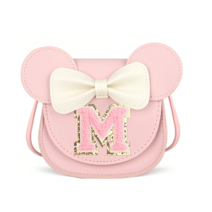 A Girl's Wallet Gift, A Crossbody Bag For Little Girls, A Personalized Birthday Present Suitable For Girls Aged 3 To 8  (Letter M)