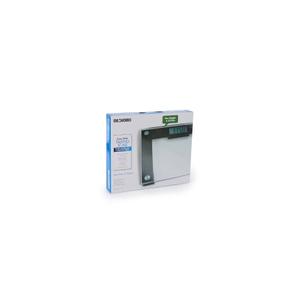 Ideaworks JB5824 Extra Wide Talking Scale-Visual & Voice Display Scale- 550 Pounds Max-Tamper Glass-Extra Wide Width-Large LCD Display-Tap On & Off Auto Function
