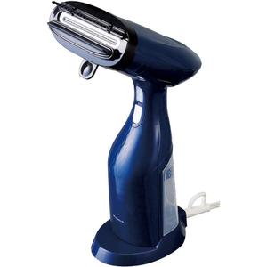  HSU-101NV Clothes Steamer, Stays on Hanger, Navy Pierra, Portable Handheld Garment Steamer – Blue & White Clothes Steamer with Water Reservoir
