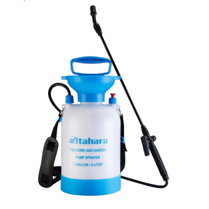 Kitahara 1 Gallon Garden Pump Pressure Sprayer with Pressure Relief Valve, Adjustable Shoulder Strap and Nozzles, for Yard Lawn Weeds Plant Water