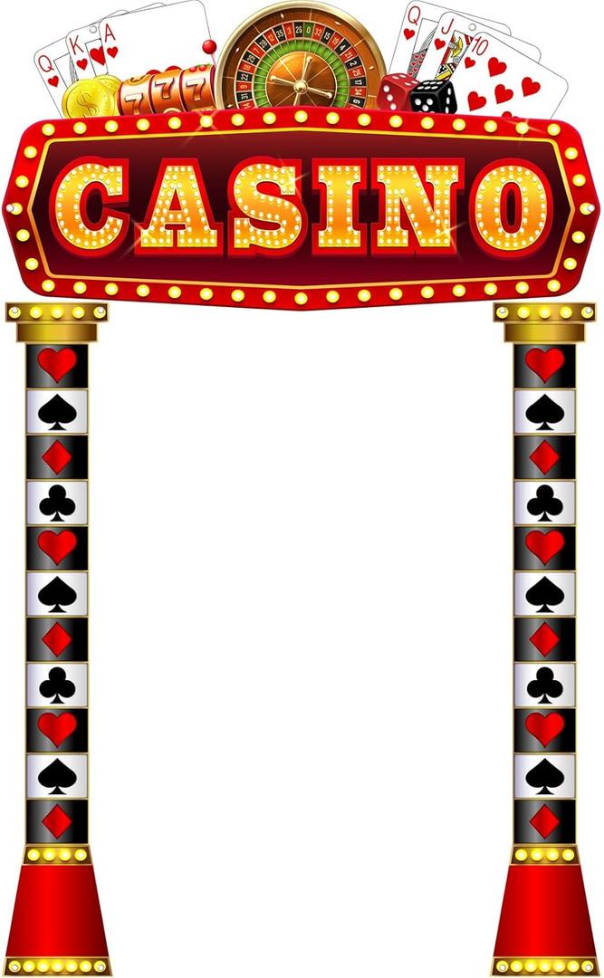 Peryiter 3 Pcs Casino Movie Night Porch Sign Banner Movie Casino Theme Party Decorations VIP Door Entrance Banner Movie Theater Welcome Porch Sign Red Carpet Party Decoration (Casino Night)