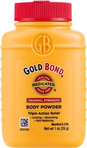 6 x Gold Bond Medicated Original Strength Body Talc Free Powder, 1 oz Exp : 03-28