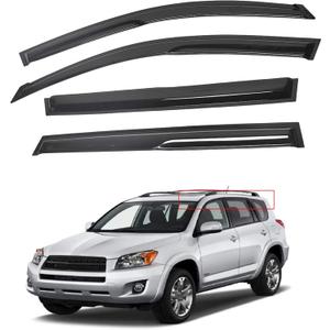 munirater Side Window Vent Visor Rain Guard Deflector Replacement for 2006-2012 Toyota Rav4