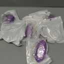 Simgoing 8 Pack Jewel Ornaments 1.2" - 3.5" Crystal Jewel Hanging Decorations for Christmas Tree Glitter Gemstone Ornaments Rectangle Square Oval Rhombus for Home Wedding & Holiday Party Decor(Purple)