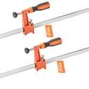 VEVOR Bar Clamps for Woodworking, 1-Pack 24 inch Opening, Lockable F-Clamp with 600 lbs Load Limit, 2-1/2 inch Depth, Cast Iron and Carbon Steel, Easy to Use, Wood Clamps for Woodworking Metal Working