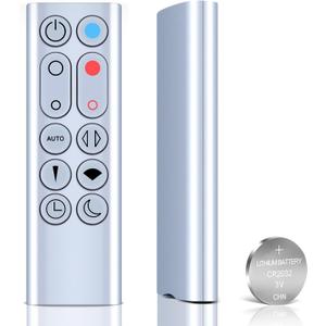 Replacement Remote Control for Dyson HP02 HP03 Hot + Cool Pure Air Purifier Heater Fan Silverwith Battery