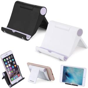 COOLOO Cell Phone Stand Multi-Angle,2 Pack Tablet Stand Universal Smartphones for Holder Tablets(6-11"), e-Reader, Compatible Phone XS/XR/8/8 Plus/7/7 Plus, S8/S7/Note 8, Air, Mini,