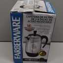 Farberware Electric Coffee Percolator, Stainless Steel Basket, Automatic Keep Warm, No-Drip Spout, 8 Cup