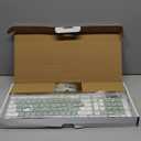 Wireless Keyboard and Mouse Combo, Full-Sized Wireless Keyboard and Adjustable DPI Mouse, 2.4GHz USB Receiver, Silent Keyboard and Mouse for PC, Windows, MAC, Desktop, Laptop (Avocado Green)