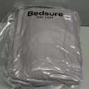 Bedsure Queen Comforter Set Grey - Bed in a Bag Queen Size Bedding 7 Pieces, GentleSoft Pintuck Bed Set Gift for Family, Pinch Pleat All Season Comforter with Sheets, Pillowcases & Shams