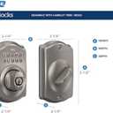 Schlage FBE365 V CAM 716 Acc Camelot Aged Bronze Electronic Door Lock Deadbolt with Accent Door Lever Combo
