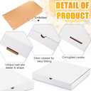 PerKoop 100 Pcs 12" x 12" Pizza Boxes Bulk 12inch Empty Cardboard Pizza Box Reusable Square Food Serving Container for Takeout Bakery Restaurant Party Supplies(White and Kraft)