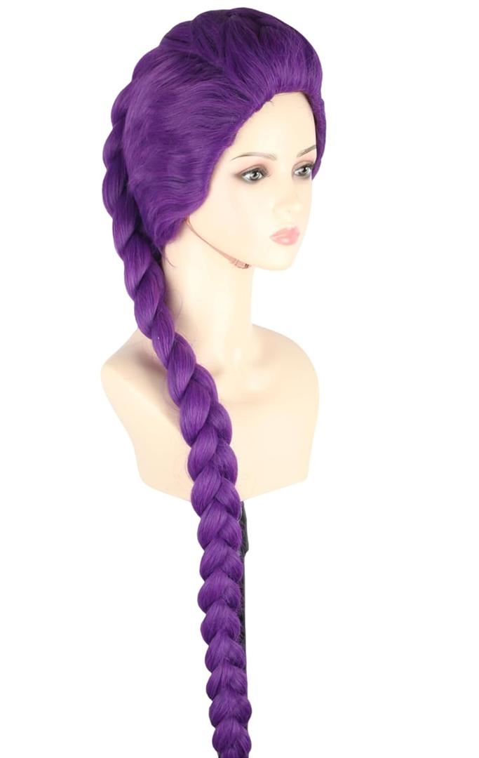 Topcosplay Female Purple Anime Cosplay Wig Halloween Carnival Party Wig