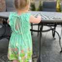 Toddler Kids Girls Easter Bunny Dress 5T 6T Rabbit Egg Hunt Dresses Girl Green Summer Sundress Ruffle Sleeveless Backless Sundresses Holiday Printed Frocks Playwear Size 5 6