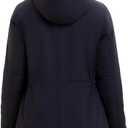 ANOTHER CHOICE Women's Hooded Winter Coat Waterproof Warm FLeece Lined Winter Parka Coat (Black, XXL)