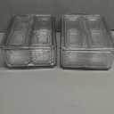 14 Pack Fridge Organizer, Stackable Refrigerator Organizer Bins with Lids, BPA-Free Fridge Organizers and Storage Containers for Fruit, Vegetable, Food, Drinks, Cereals, Clear