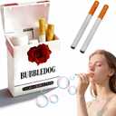 Bubble Blower Set with 2 Wands & Refillable Solution Bottle, Creative Stress Relief Item for Relaxation for Office & Party Use