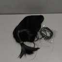 Adult Men Short Black Pigtail Synthetic Hair Wigs with Bolo Tie for Costume Cosplay Halloween Party