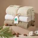Bedsure 100% Cotton Muslin Blanket Queen Size for Bed - 4-Layer Breathable and Lightweight Thin Soft Summer Gauze Muslin Blankets for Adults, White, 90x90 Inches