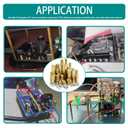 Raogoodcx 360pcs M2 M3 M4 Male Female Brass Spacer Standoff Screw Nut Assortment Kit with Box