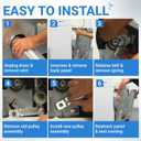 BlueStars W10547292 Dryer Idler Pulley - Compatible with Whirlpool Maytag Kenmore Dryers - Replaces 8547160 WPW10547292 AP6022817 PS11756154