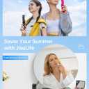 JISULIFE Handheld Mini Fan, 3 IN 1 USB Rechargeable Portable Fan [12-19 Working Hours] with Power Bank, Flashlight, Pocket Design for Travel/Summer/Concerts/Lash, Gifts for Women (Black)