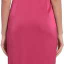 Donna Morgan Women's Donna Morgan Women's Dresses One Shoulder Faux Wrap Light Charmeuse Maxi with Tie Waist Occasion Event Party Guest of (Pink), Size 2