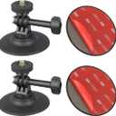 Flexible Adhesive Mount Kit Helmet Camera Mount for Insta360 X5 X4 X3 GO One X RS Gopro Hero 13/12/11/10 Max DJI Action 5 Pro 4 Camera Accessories for Flat and Curved Surfaces