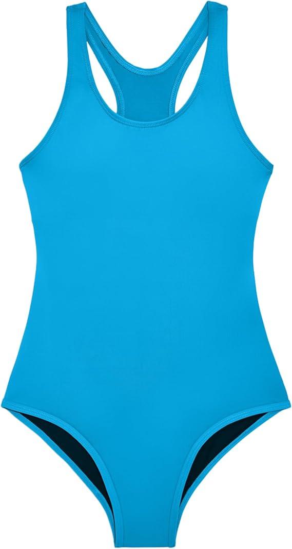 Teen Girls Leakproof Period Swimwear One-Piece Swimsuit – Light Flow Protection, Absorbs 1–3 Regular Tampons, UPF 50+,  Small
