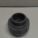 NDS U-1250-S PVC Pipe Fitting, 1-1/4-Inch Slip Union, Schedule 80, EPDM O-Ring, Gray