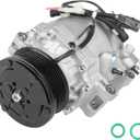 AC Compressor with Clutch Fits for Honda Civic 1.8 1.8L 2006 2007 2008 2009 2010 2011, CO 4918AC, 38810RNAA02 38810RRBA01