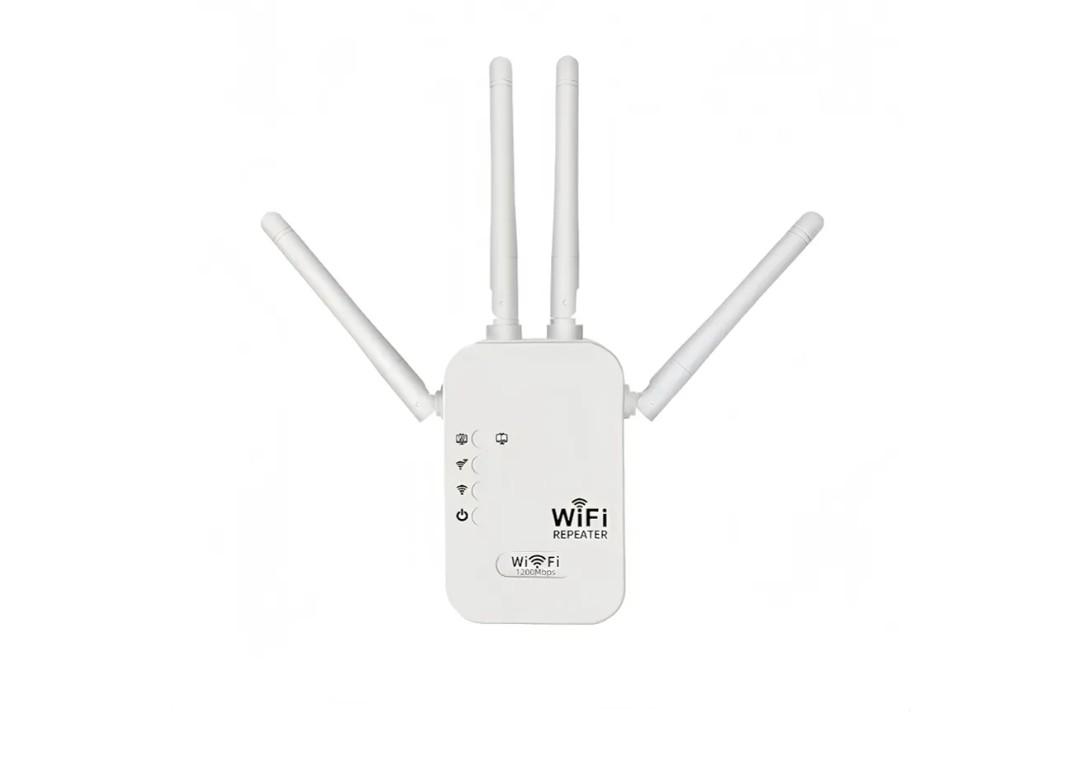 1200Mbps WiFi Extender Signal Booster,WiFi Extender Dual Band for Home，New Gen 6X Faster Internet Booster Extender, WiFi Repeater Coverage up to 10K sq.ft and 65 Devices (White)