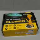 Leaf Blower Cordless, Handheld Leaf Blower with 2 X 4.0Ah Battery and Charger, 6 Speed Modes, Lightweight Blowers for Lawn Care, Patio, Yard, Dust,Blowing Leaves,Snow,Yellow