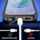 SPORTLINK for iPhone 17 Case - IP68 Waterproof Military Protective Full Body Heavy Duty Shockproof 360 Sealed Dustproof with Camera Screen Protector Phone Cover for iPhone 17 6.3" Black