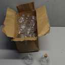 Jinei 20 Pcs 6 oz Ball Shape Plastic Sand Art Bottles Spherical Clear Plastic Potion Bottles Christmas Cocktail Ornament Balls for DIY Wedding Party Gift Crafts Decoration(Wood Color, Cork)