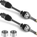 CV Axle & Wheel Bearing Rear Set for Polaris 4x4 Models 2011-2014 Sportsman 400, 2006-2013 Sportsman 500 EFI/HO, 06-14 Sportsman 800, 06-07 Sportsman 450, Replace for 1332935 1332421
