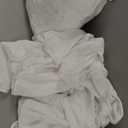 6-Pack White Round Paper Tablecloths - 82in Paper Table Cloths for Parties Disposable - Linen Like Disposable White Tablecloth Round Cover with Plastic Backing