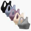 HBselect Nursing Bras for Breastfeeding, Maternity Nursing Sleep Bra Wireless Pregnancy Sleep Bralette 3 Pack, Medium