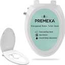 Bidet Toilet Seat for Elongated Toilets, Non-Electric, Dual Nozzle, Soft Close, Self-Cleaning, Ambient Water Temperature, Easy Installation, Reduce Toilet Paper Usage