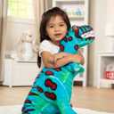 Melissa & Doug T-Rex Dinosaur - Lifelike Stuffed Animal (Over 2 feet Tall) Giant Blue Stuffed T-Rex Plush Toy, 24.5 X 21.5 X 6.5