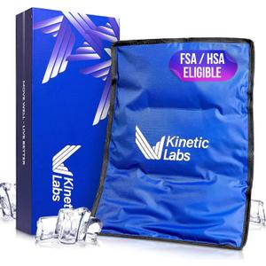 2 x Large Ice Packs for Injuries Reusable - Ice Pack for Back Pain Relief (11x14.5) - Gel Ice Pack for Knee, Shoulder, Back, Hip (Full-Size)